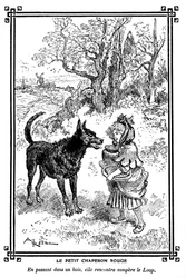 Little Red Riding Hood meets the Wolf