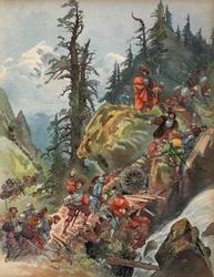 The crossing of the Alps (illustration from 