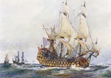 First-rank French ship at time of Colbert (17th century)