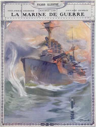French Warship, Cover Illustration from 