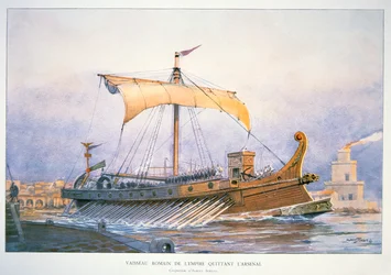 Roman Imperial Ship Leaving the Harbour