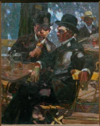 In the Beer Garden