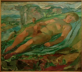 Reclining Figure in a Mountain Landscape (formerly Mother Earth)
