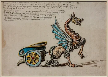 Act II, first scene and third act, stage equipment: The Chariot of Armida for Armida by G. Rossini