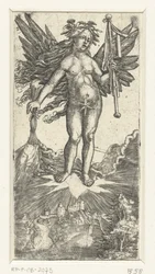 Allegorical Female Figure with Wings