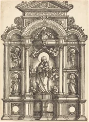 Altar with the Virgin and Child and Saints Christopher, Barbara, George, and Catherine