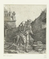 Saint Jerome in the Courtyard of a Church