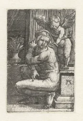 Kneeling Venus with Cupid