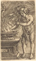 Mucius Scaevola Burning His Hand
