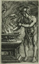 Mucius Scaevola Burning His Hand