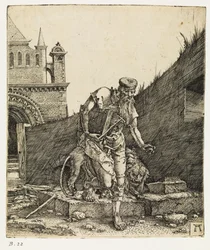 Saint Jerome Walking in a Churchyard, before 1519