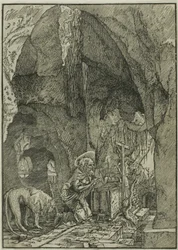 Saint Jerome in Penitence, in a Cave
