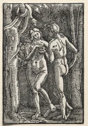 The Fall and Redemption of Man: Adam and Eve Eating the Forbidden Fruit