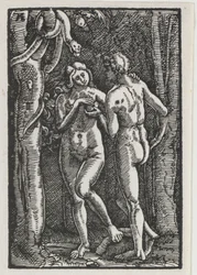 The Fall and Redemption of Man: Adam and Eve Eating the Forbidden Fruit