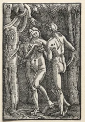 The Fall and Redemption of Man: Adam and Eve Eating the Forbidden Fruit