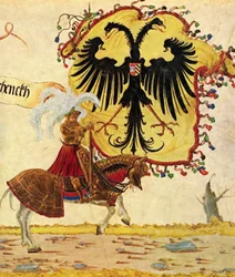 Triumphal Procession of Emperor Maximilian, Scene: Imperial Banner and Sword (detail)