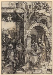 Adoration of the Kings, Plate 12 from "The Life of Mary"