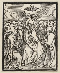 Outpouring of the Holy Spirit (from: Postilla, 43 Woodcuts)