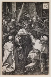 Bearing of the Cross, from the series “The Engraved Passion”