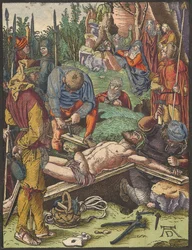 Christ Nailed to the Cross, from the Small Woodcut Passion