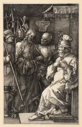 Christ before Caiaphas (Engraving Passion)