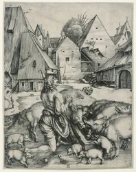 The Prodigal Son Tending the Swine