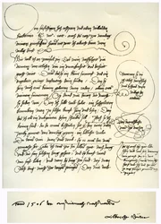 Draft of Albrecht Durer