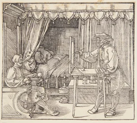 Draftsman Drawing a Portrait