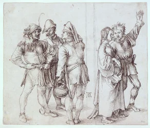 Three Market Peasants and a Peasant Couple