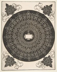 Embroidery Pattern with an Oblong Panel in its Center, before 1521