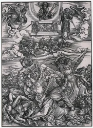 Angel Battle, VII. Figure, Plate 9 from the Series 