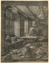 Saint Jerome in His Study