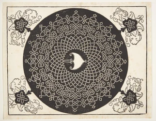 Interlaced Cord Pattern with Heart-Shaped Center