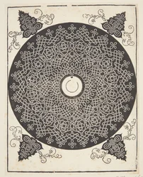 Interlaced Cord Pattern with white medallion