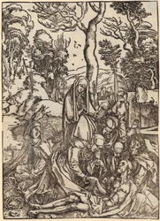 John Before God the Father and the Elders, Figure II, Sheet 4 from the series “The Apocalypse”