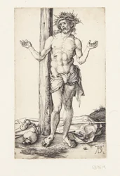 Man of Sorrows with Hands Raised