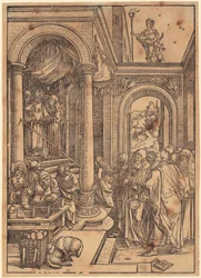 The Presentation of Mary in the Temple, plate 6 from the series “The Life of the Virgin”