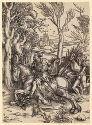 Rider and Landsknecht