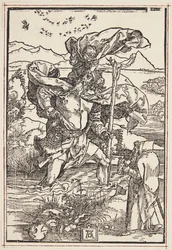 St. Christopher in the Wilderness with a Flight of Birds