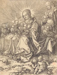 The Holy Family on a Grassy Bench, 1526