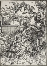 The Holy Family with Three Hares