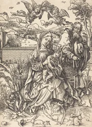 The Holy Family with the Three Hares