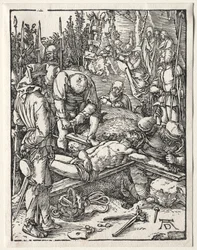 The Small Passion: Christ Being Nailed to the Cross