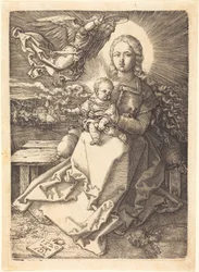 The Virgin and Child Crowned by One Angel