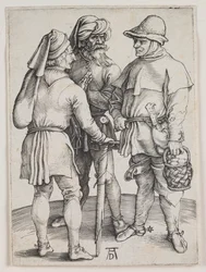Three Peasants in Conversation