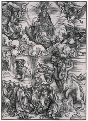 Animal with Lamb Horns, XI. Figure, Plate 13 from the Series "The Apocalypse"