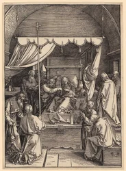 Death of the Virgin, sheet 18 from the series “The Life of the Virgin”