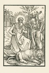 Saint Jerome. Illustration to Lukas von Prag: Apologia
