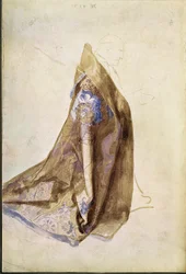 Study for the Robe of Pope Julius II for The Virgin with the Wreath of Roses