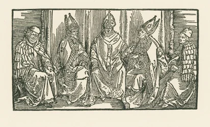 Three Bishops and Two Monks